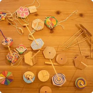 那賀町山のおもちゃ美術館ワークショップ